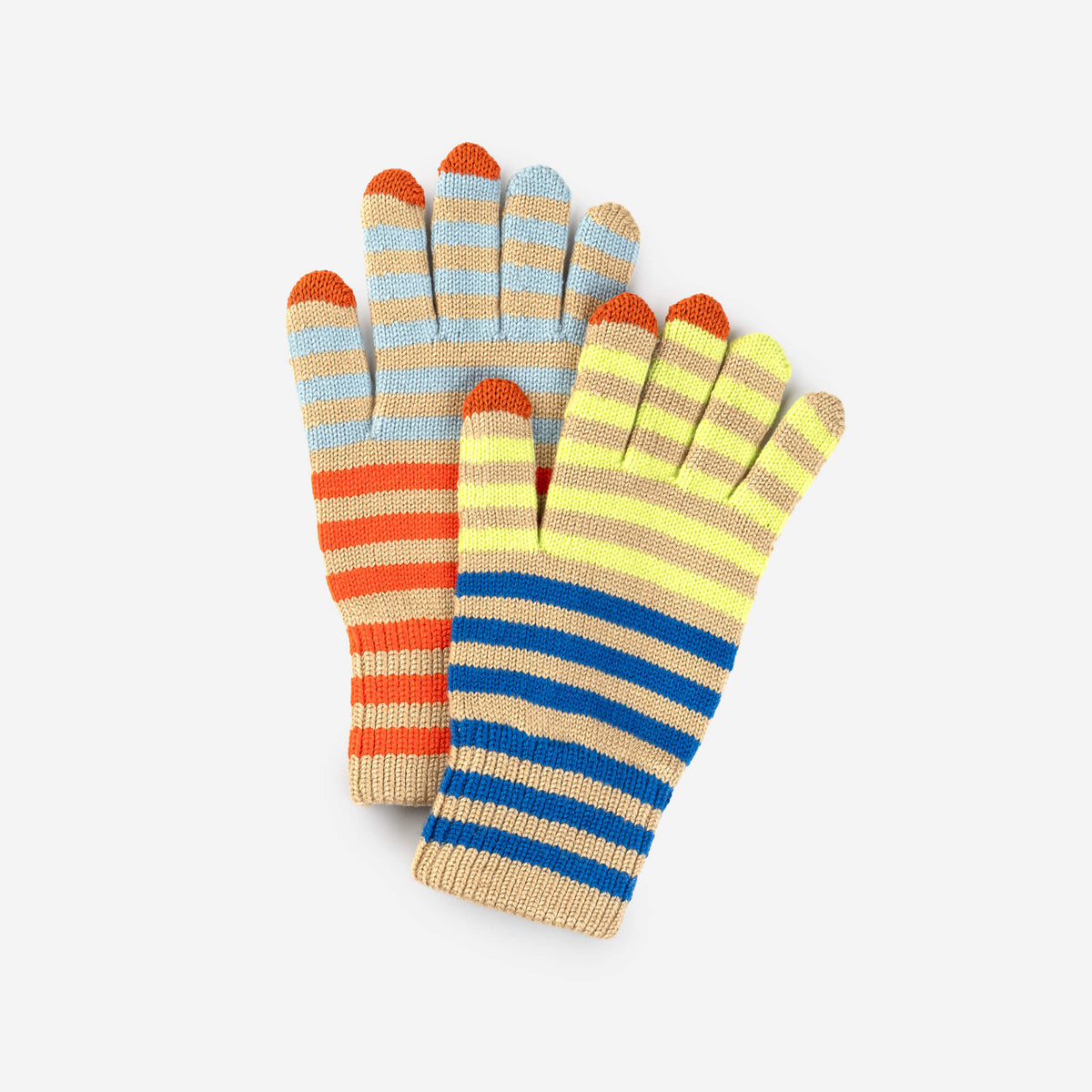 Color Stripe Touchscreen Gloves