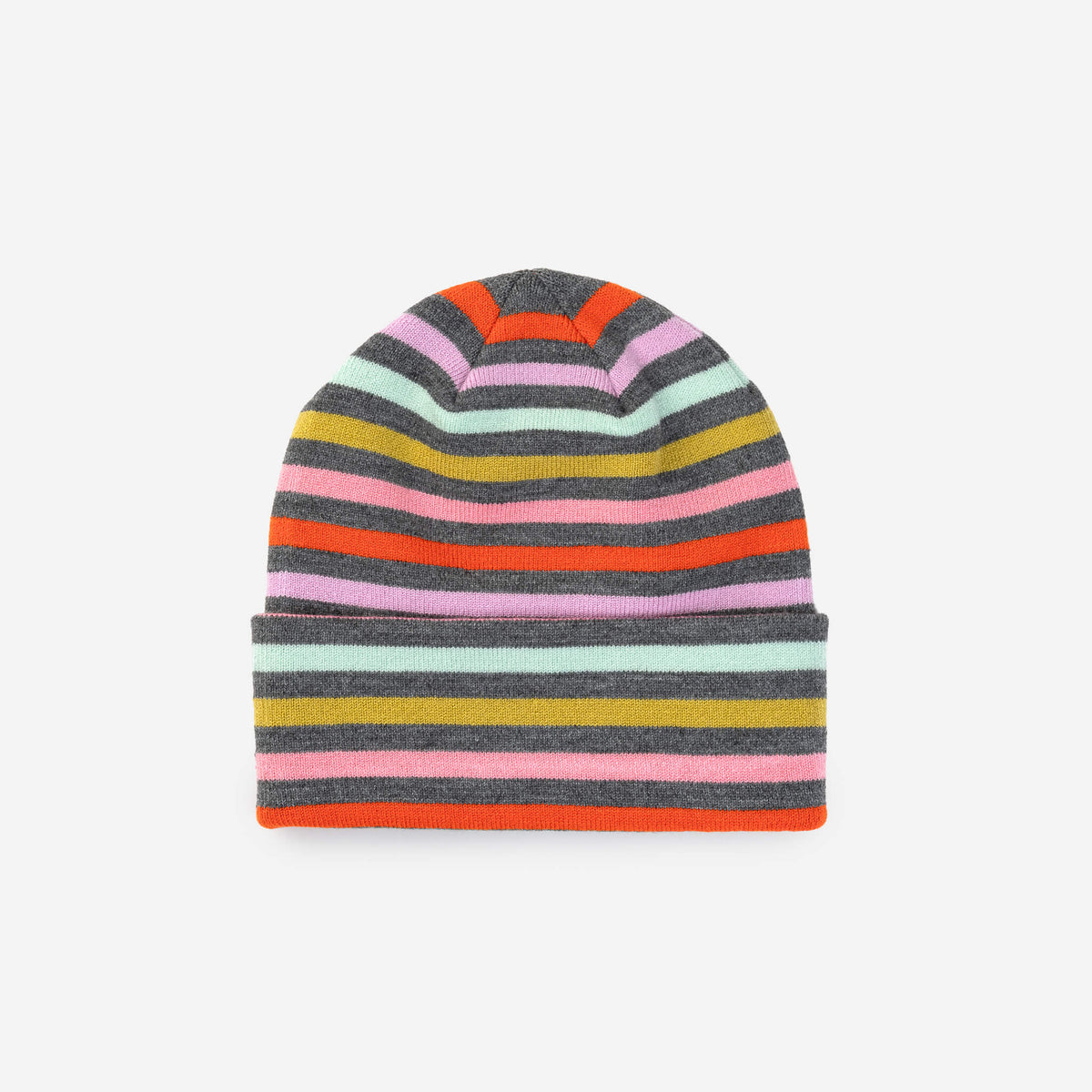 Color Stripe Knit Beanie