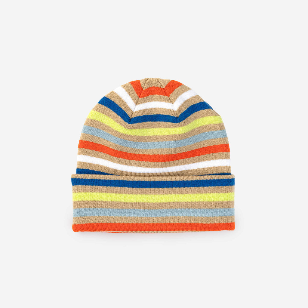 Color Stripe Knit Beanie