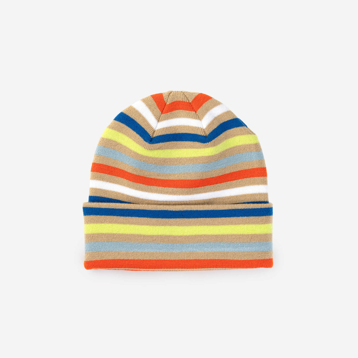 Color Stripe Knit Beanie