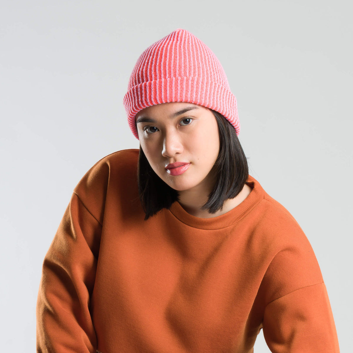 Simple Rib Knit Beanie