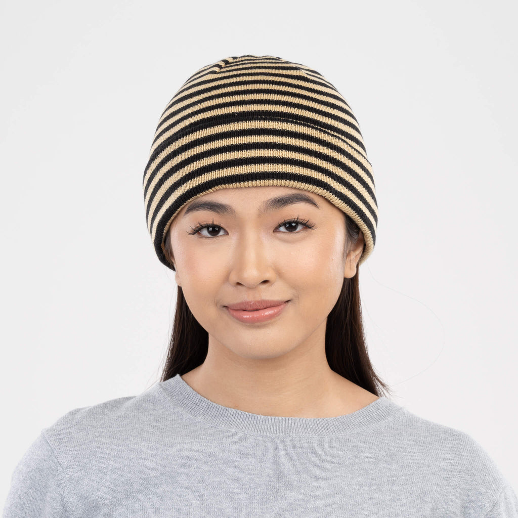Simple Stripe Knit Beanie