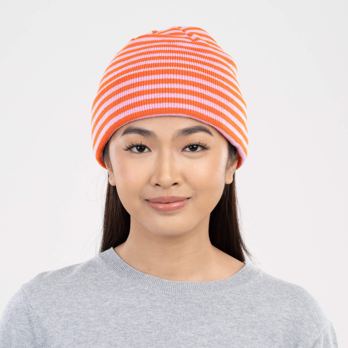 Simple Stripe Knit Beanie
