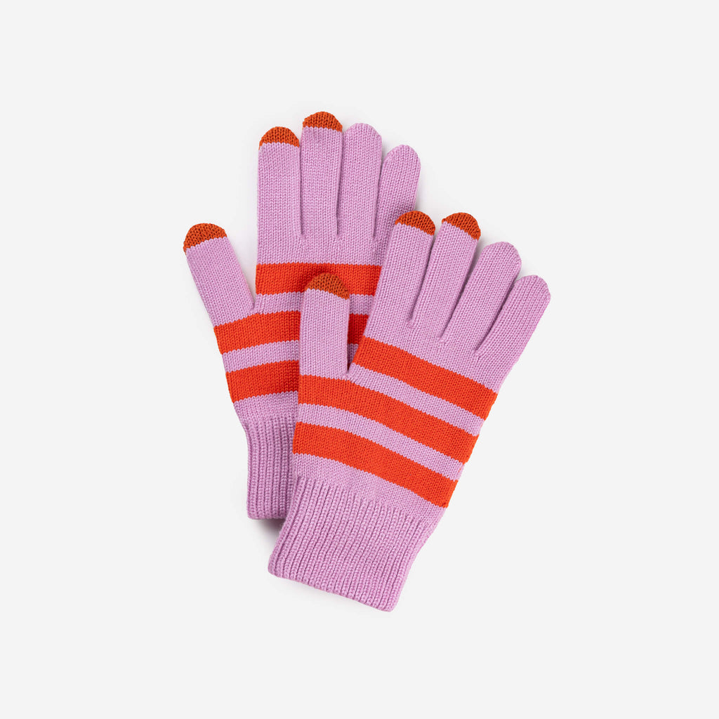 Stripe Touchscreen Gloves